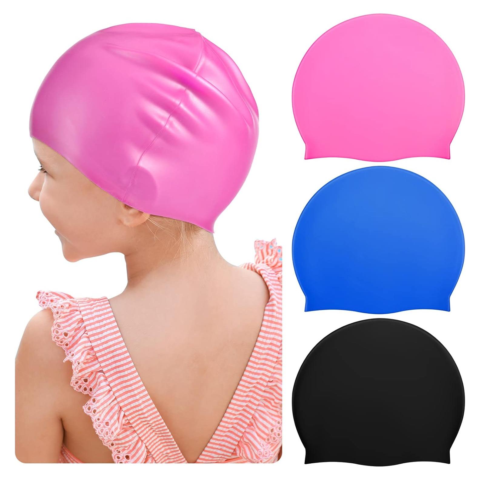 Gorras de Natación Zhanmai para Niños con Cabello Largo - Silicona