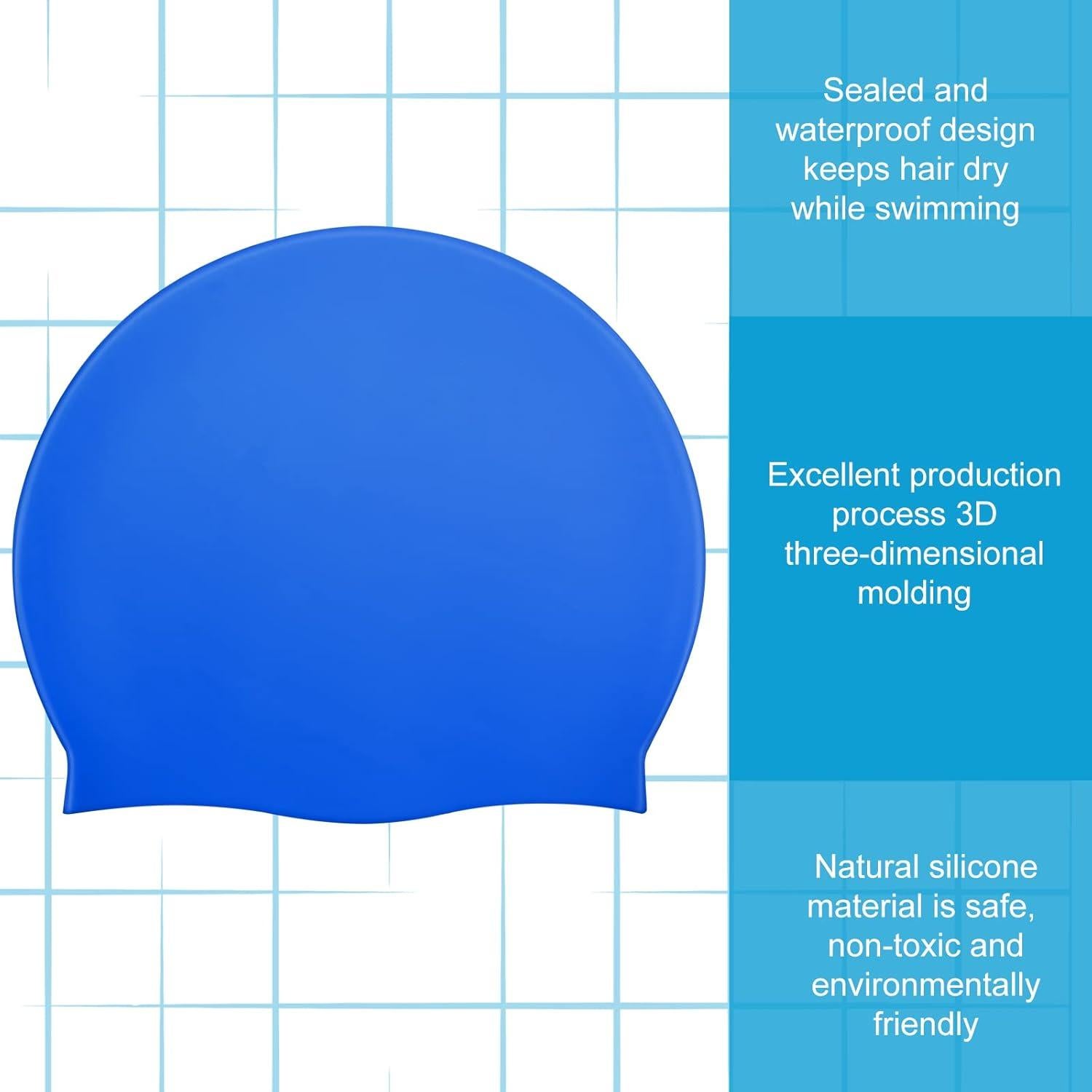 Gorras de Natación Zhanmai para Niños con Cabello Largo - Silicona