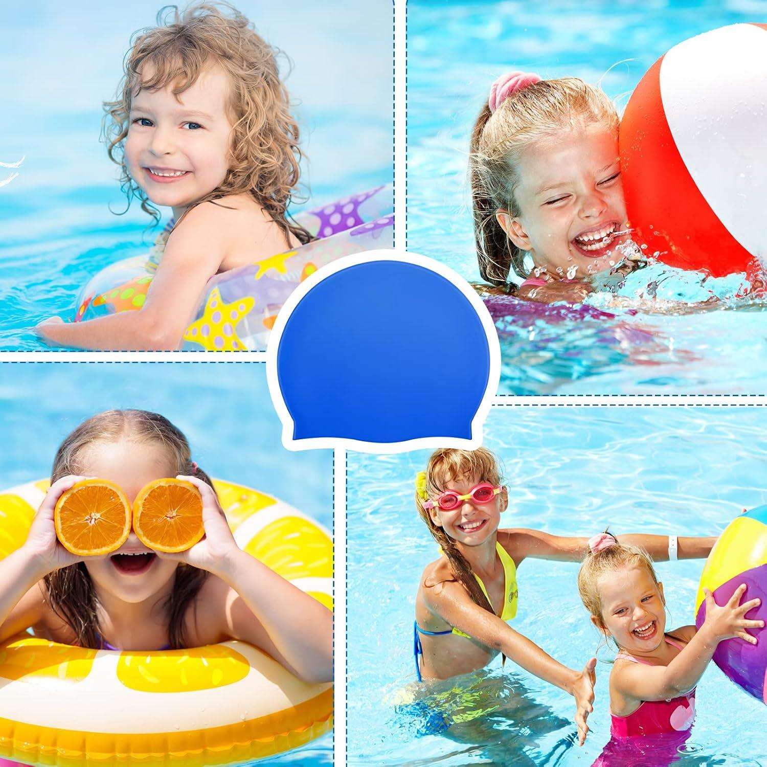 Gorras de Natación Zhanmai para Niños con Cabello Largo - Silicona