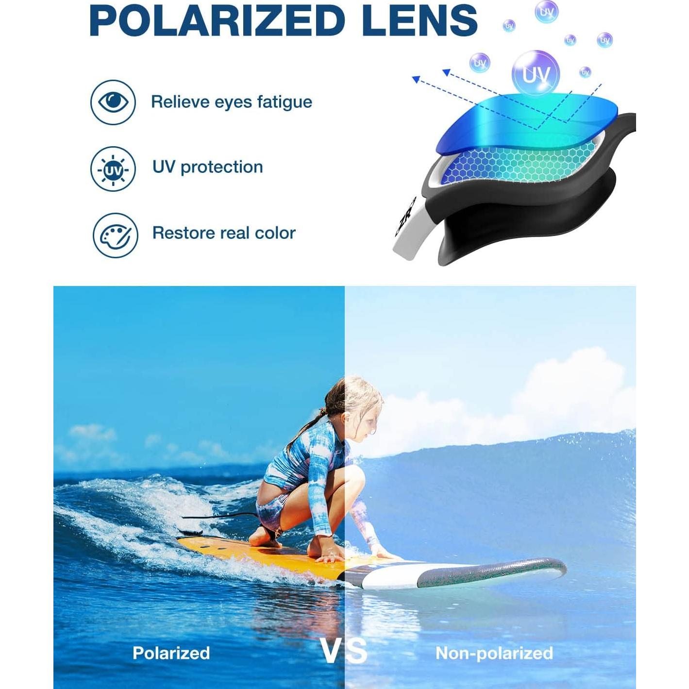 Gafas de natación ZIONOR G1 MINI para niños, polarizadas UV