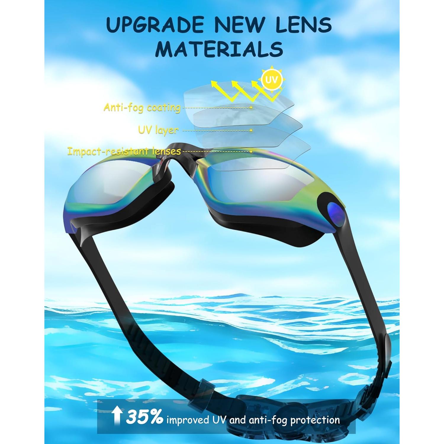 Gafas de Natación para Niños Hurdilen con Gorro y Accesorios