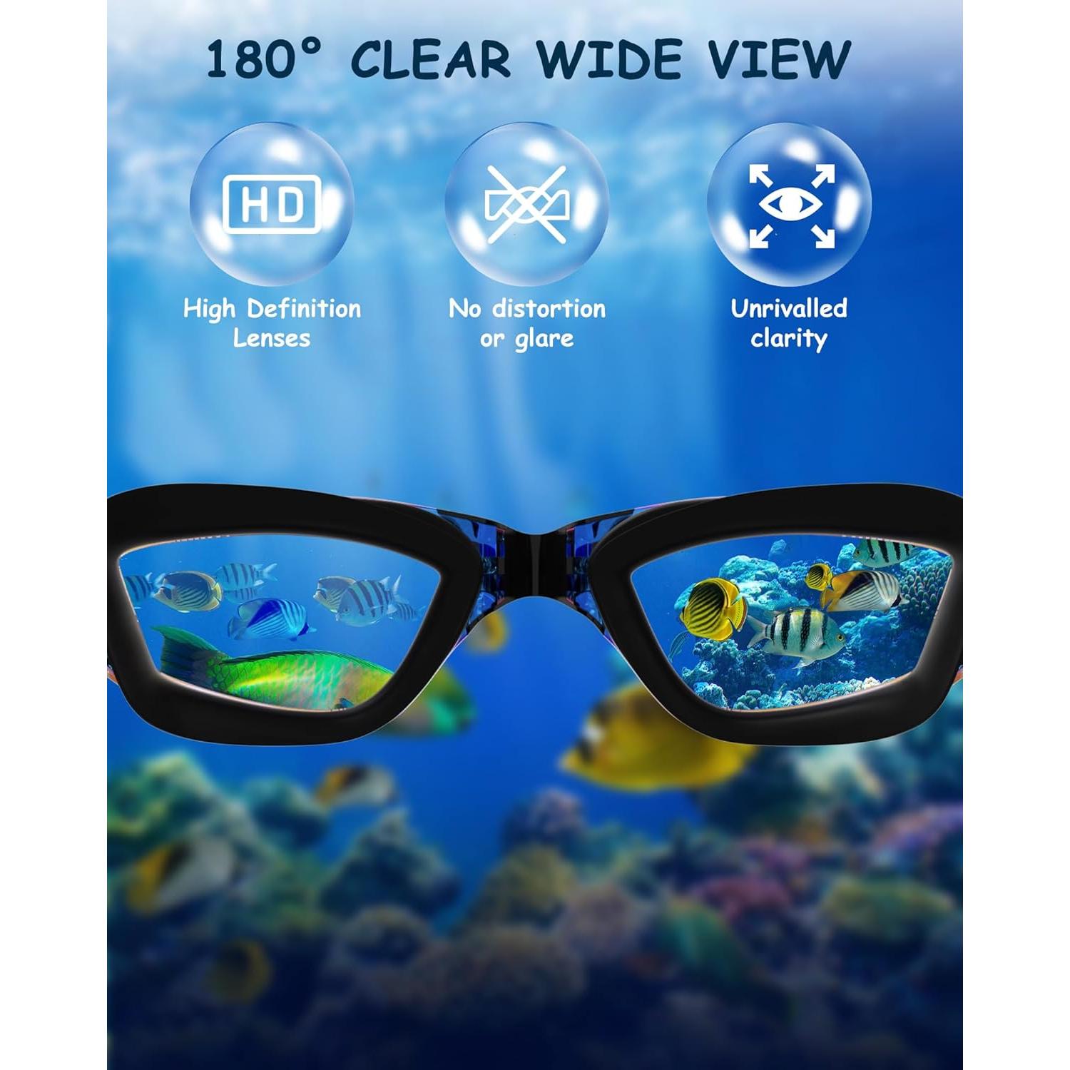 Gafas de Natación para Niños Hurdilen con Gorro y Accesorios