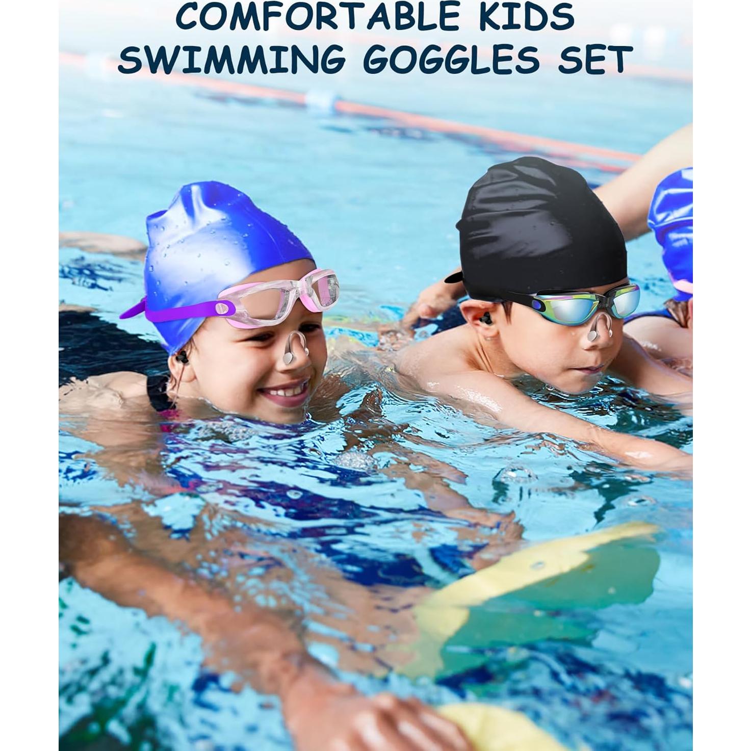 Gafas de Natación para Niños Hurdilen con Gorro y Accesorios