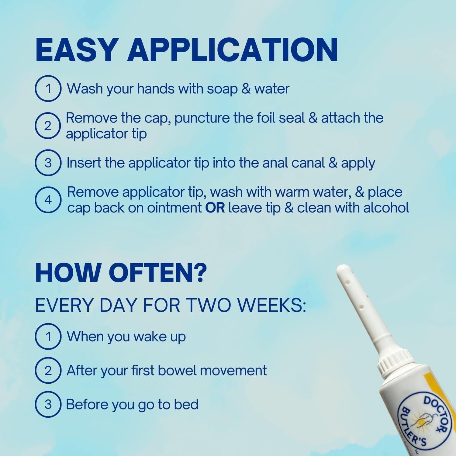 Ungüento para Hemorroides Doctor Butler 28.35 g - Alivio Rápido