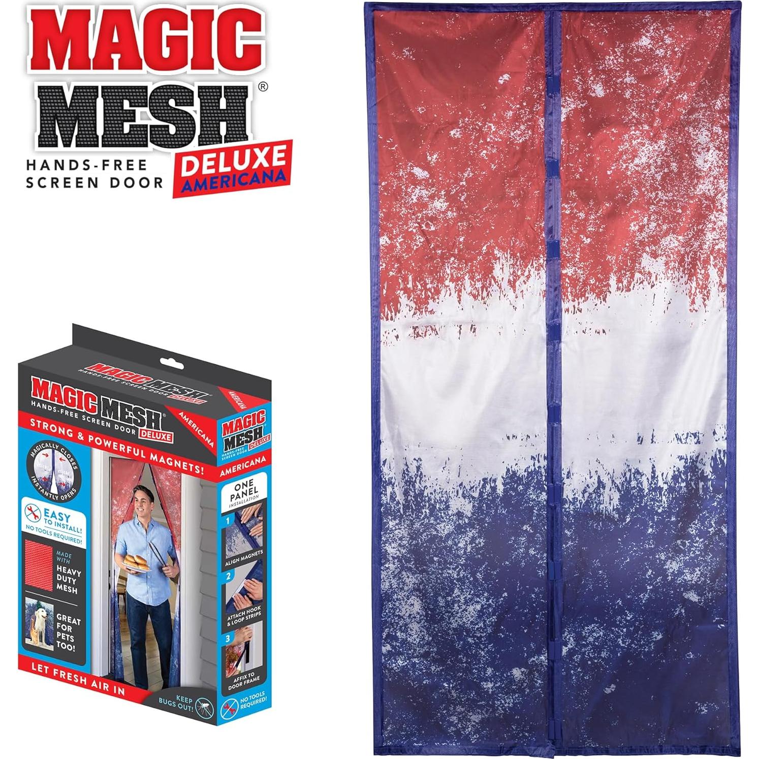 Puerta de Pantalla Magnética Magic Mesh Americana 2 Pack