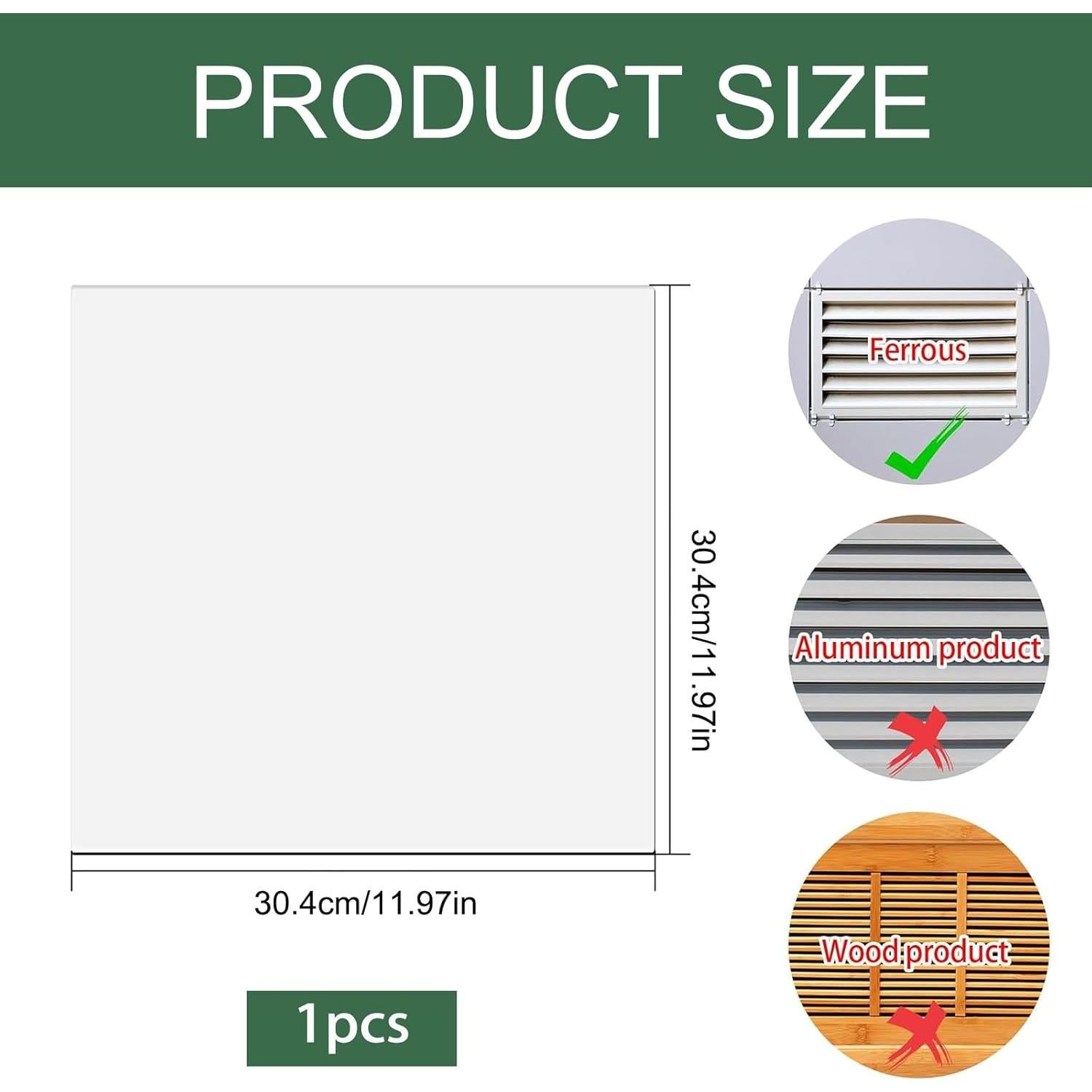 Cubierta de Ventilación Magnética Holldimde 30x30 cm Fuerte