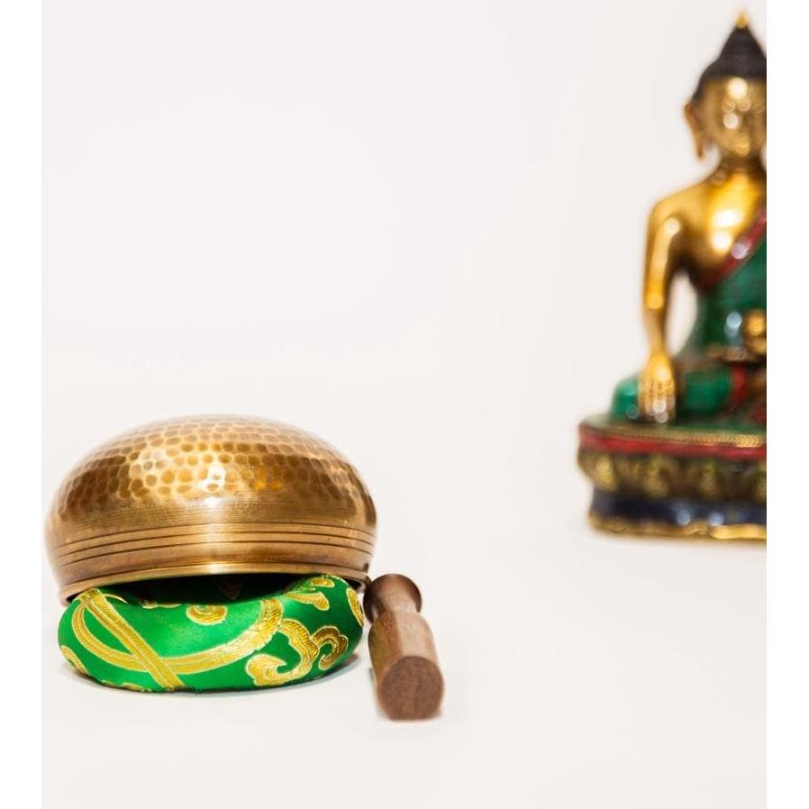 Juego de Cuencos Cantores Tibetanos Dharma Guru 8 cm Bronce