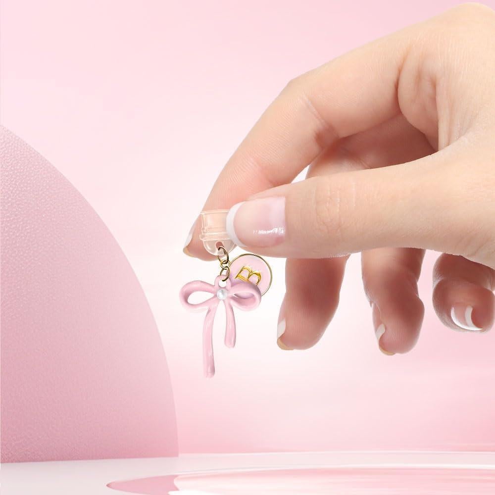 3 Tapones de Polvo USB C EJU con Lazo Rosa para iPhone 15/16/17
