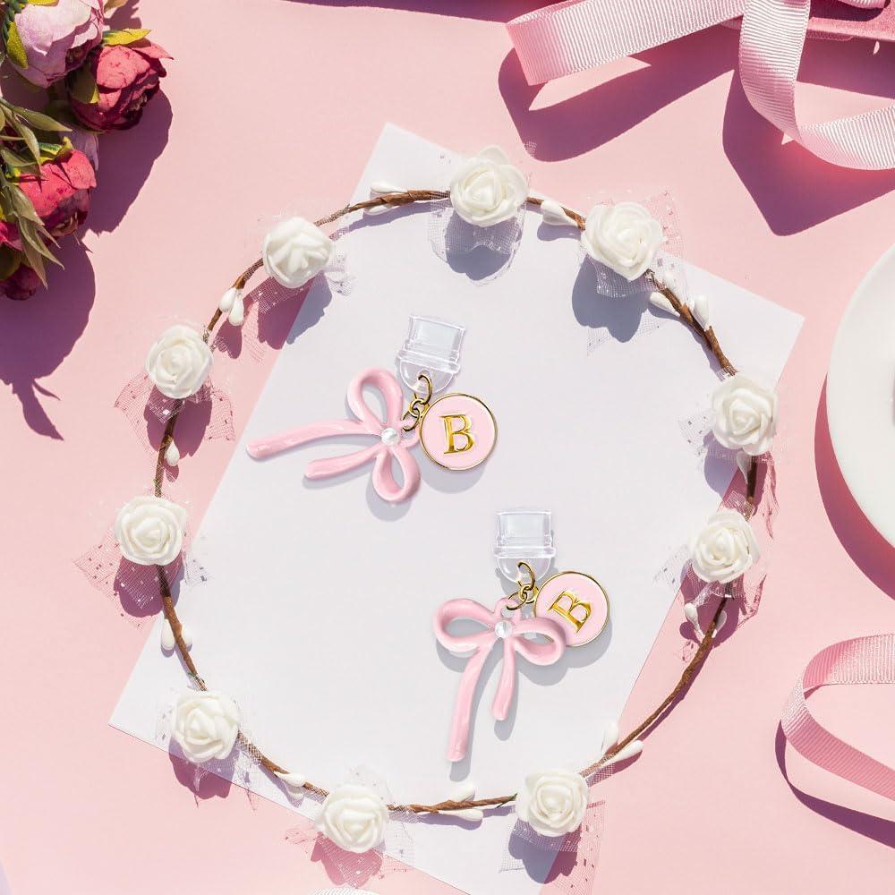 3 Tapones de Polvo USB C EJU con Lazo Rosa para iPhone 15/16/17