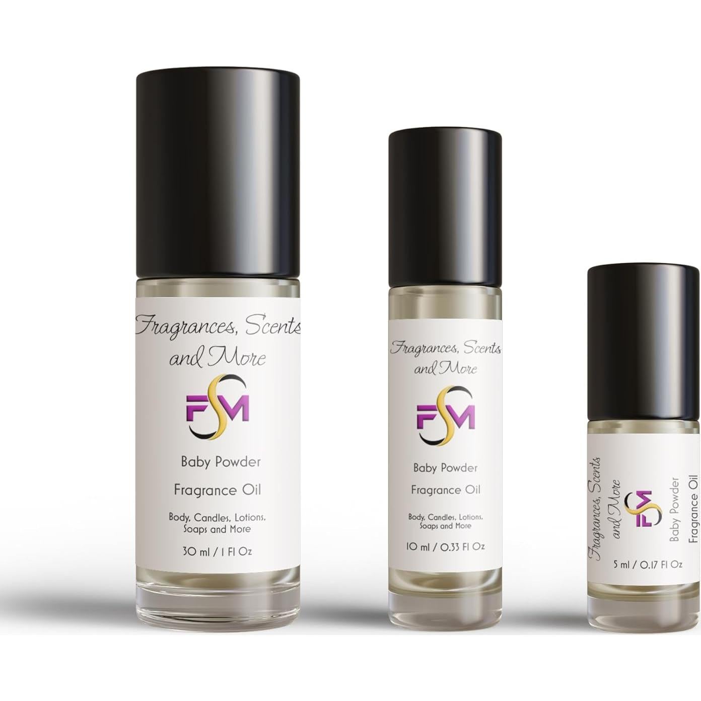 Aceite de fragancia de talco J & TC - 5ml roll-on unisex