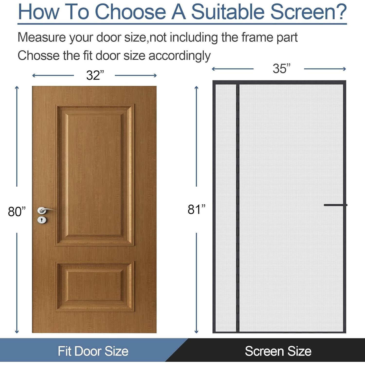 Puerta de Pantalla Magnética Okayavo 32x80 cm Reversible