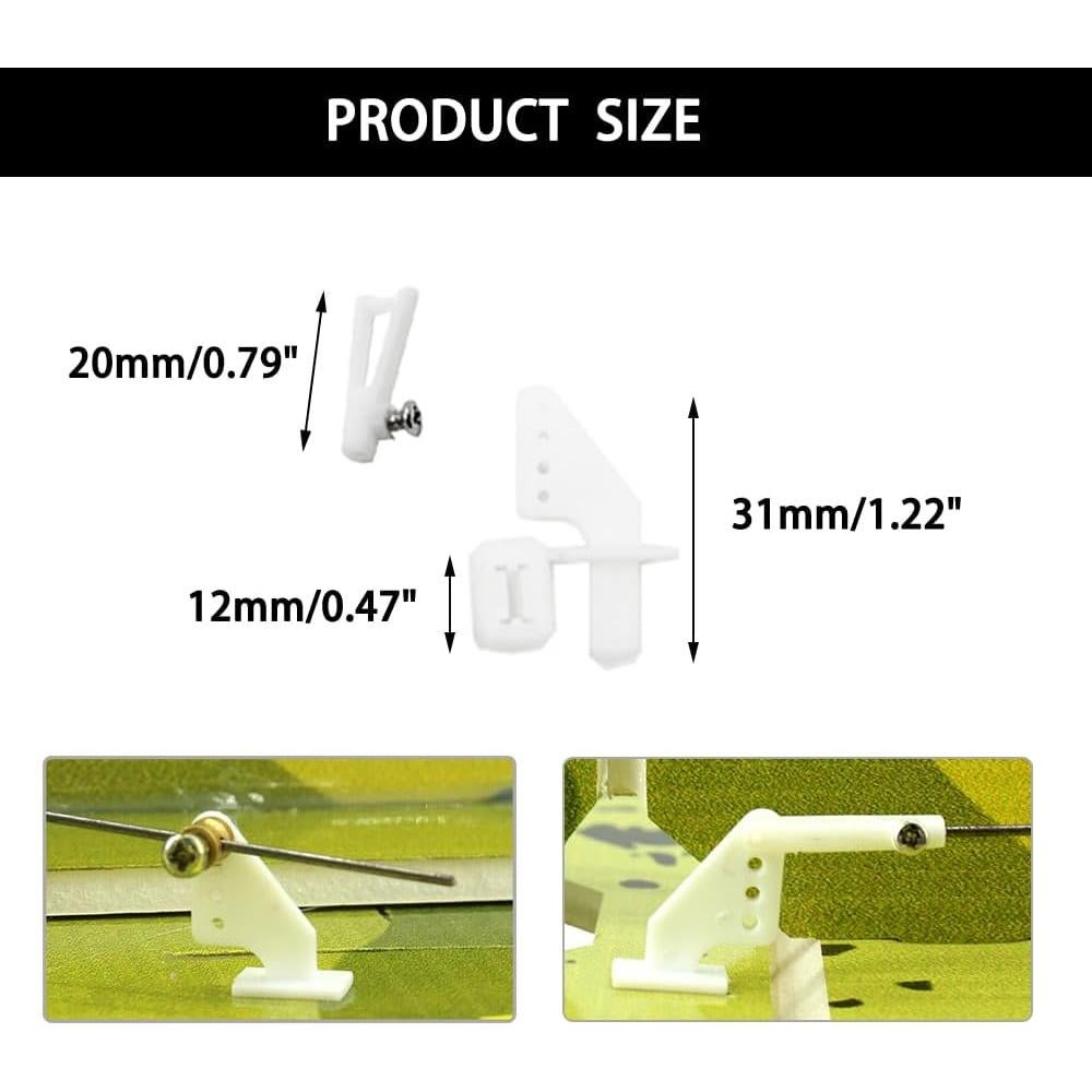 20 Ganchos de Control Plástico URIMPAVIDO para Modelos DIY