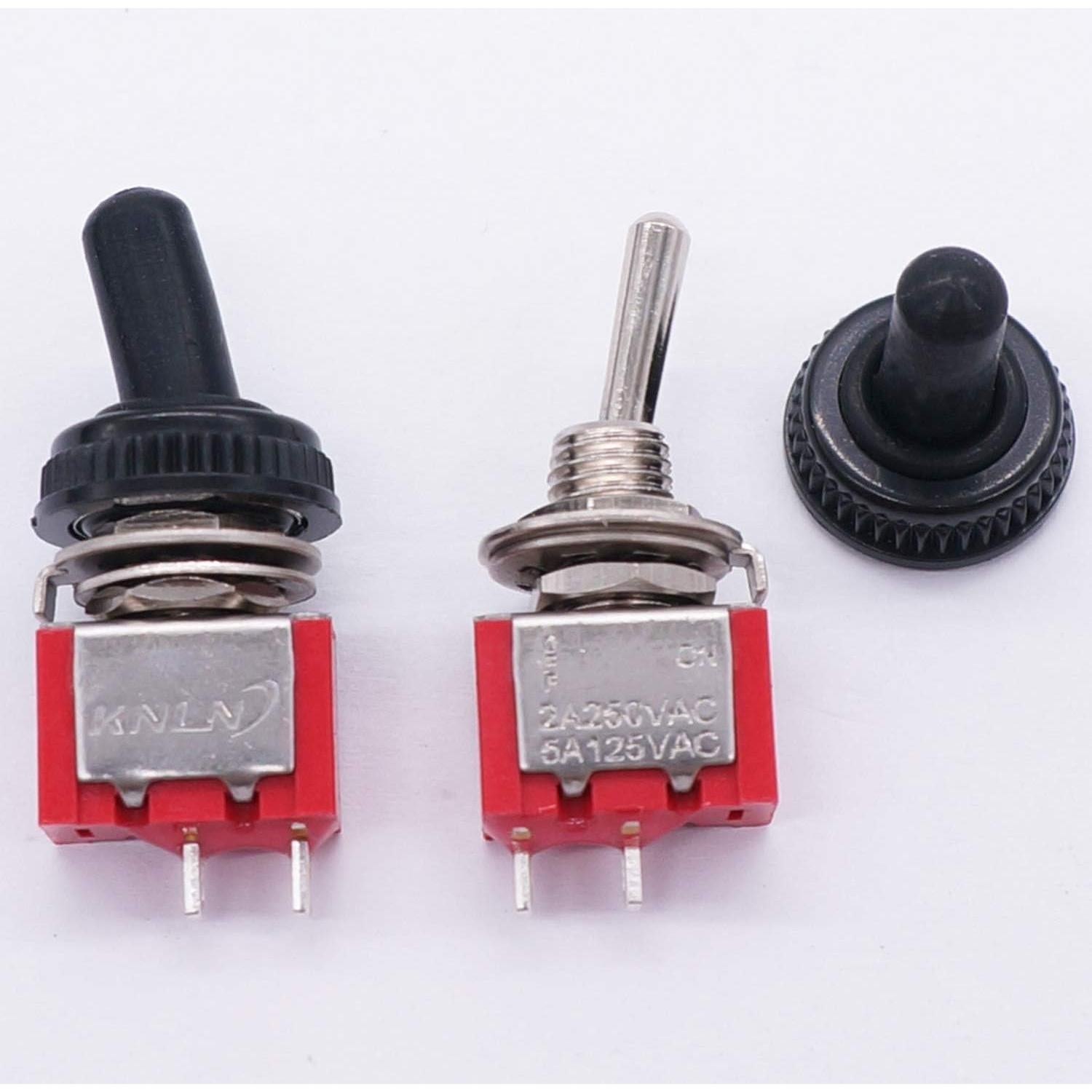 Interruptor Basculante Twidec 10 Pcs SPST 2 Pines ON/OFF 125V