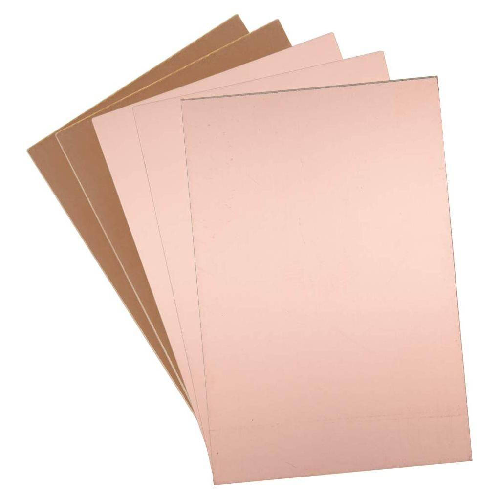 Placa de Circuito PCB Laminada Cobre uxcell 150x100mm 1.5mm 5pcs