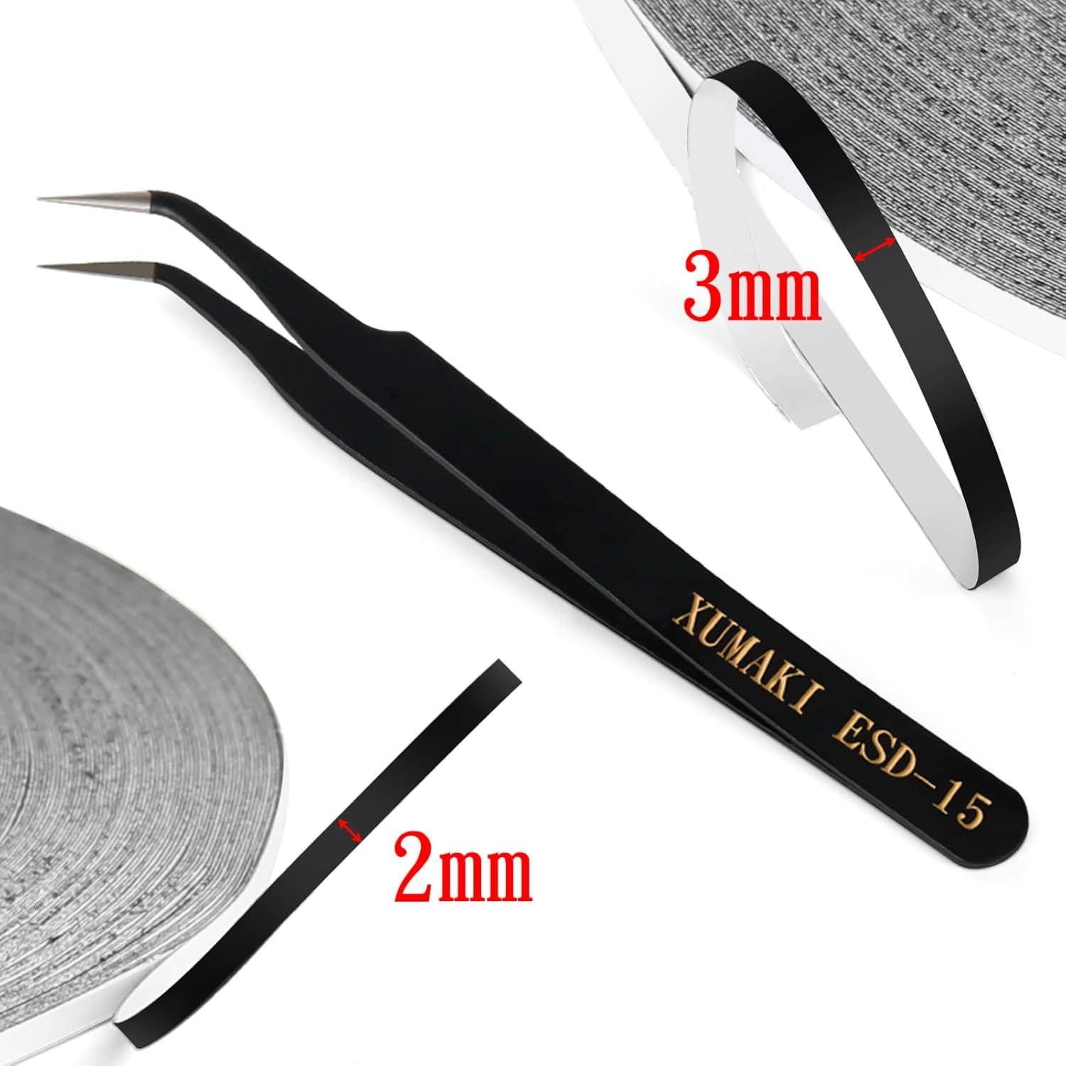 Cinta Adhesiva Reparación LCD XUMAKI 2mm y 3mm x 50m con Pinzas