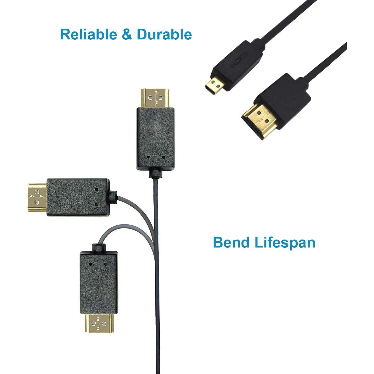 Cable Micro HDMI a HDMI Duttek 1M 4K 60Hz para GoPro y Sony