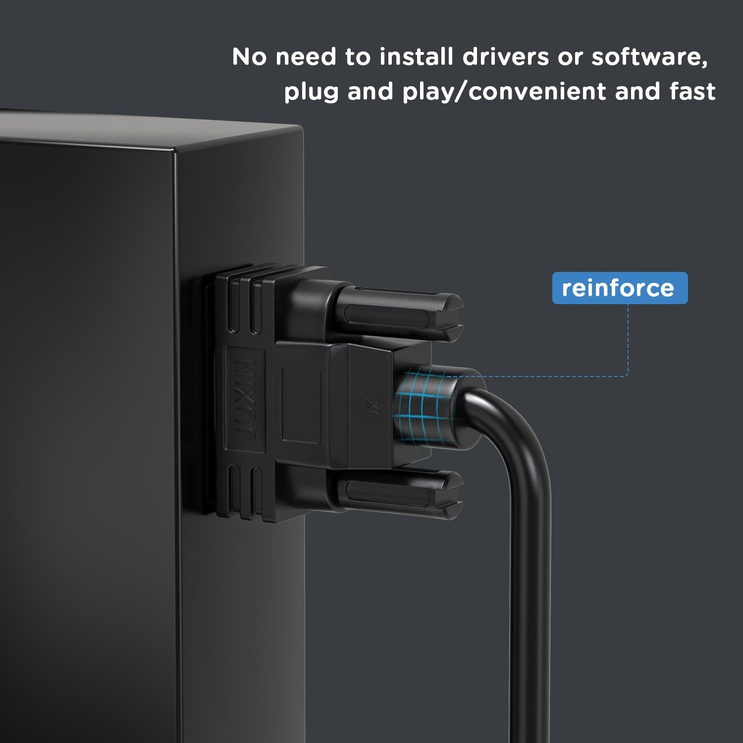 Cable Serial DB9 Femenino a Desnudo 0.46m JUXINICE