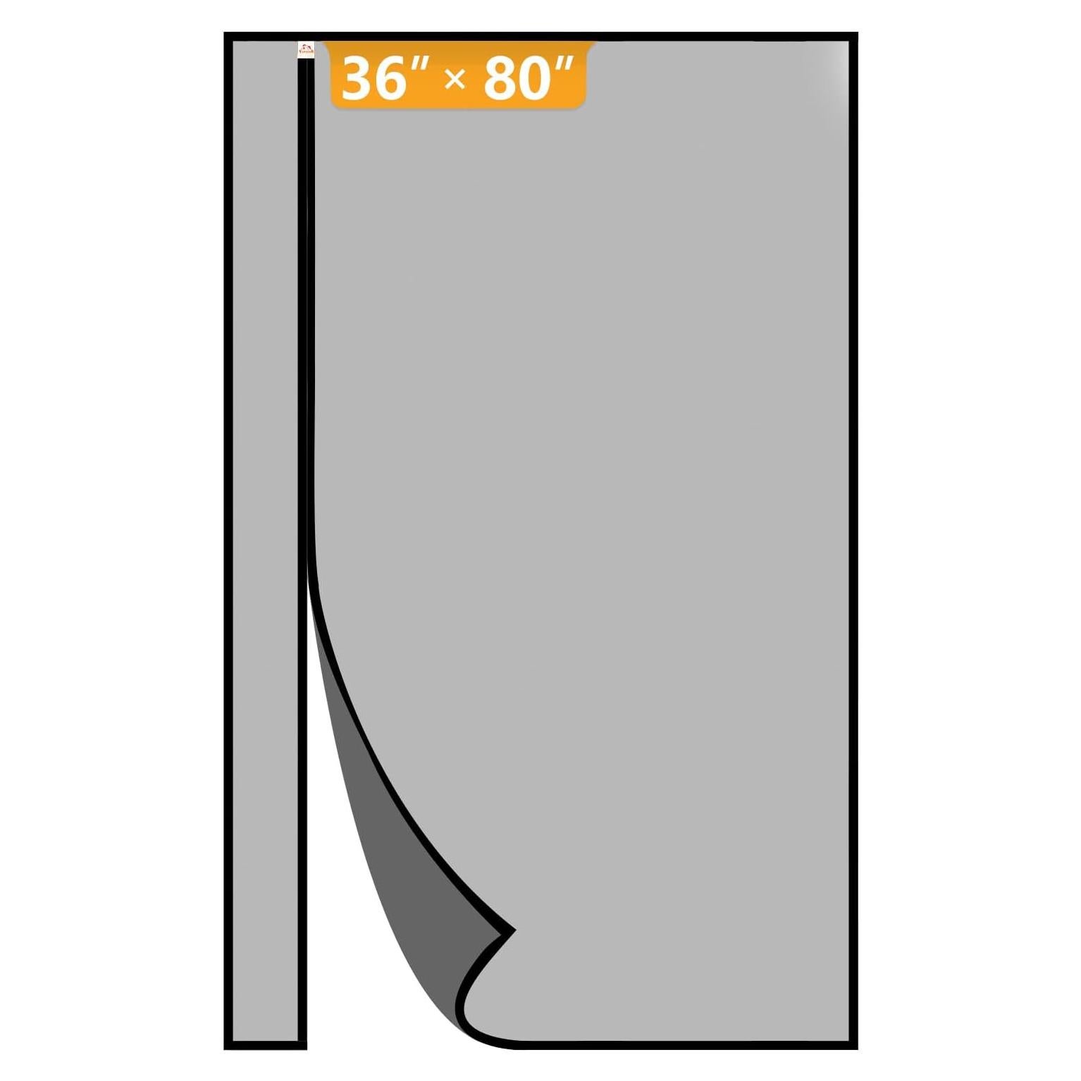 Puerta de Pantalla Magnética Yotache 38x81 cm Negra