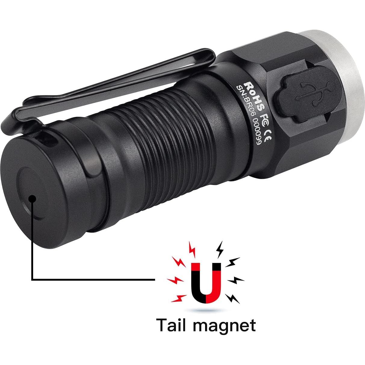 Linterna EDC ThruNite W1 693 Lúmenes Recargable Negra