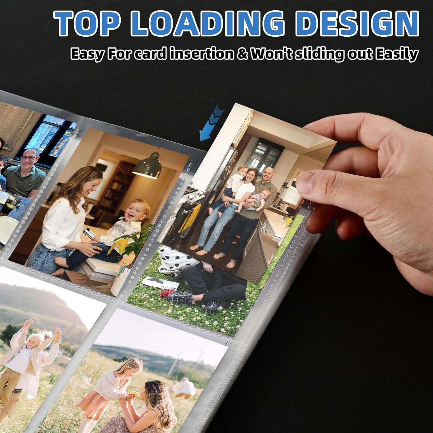 Fundas de Tarjetas 9 Bolsillos Affisure 100 Pack Transparente