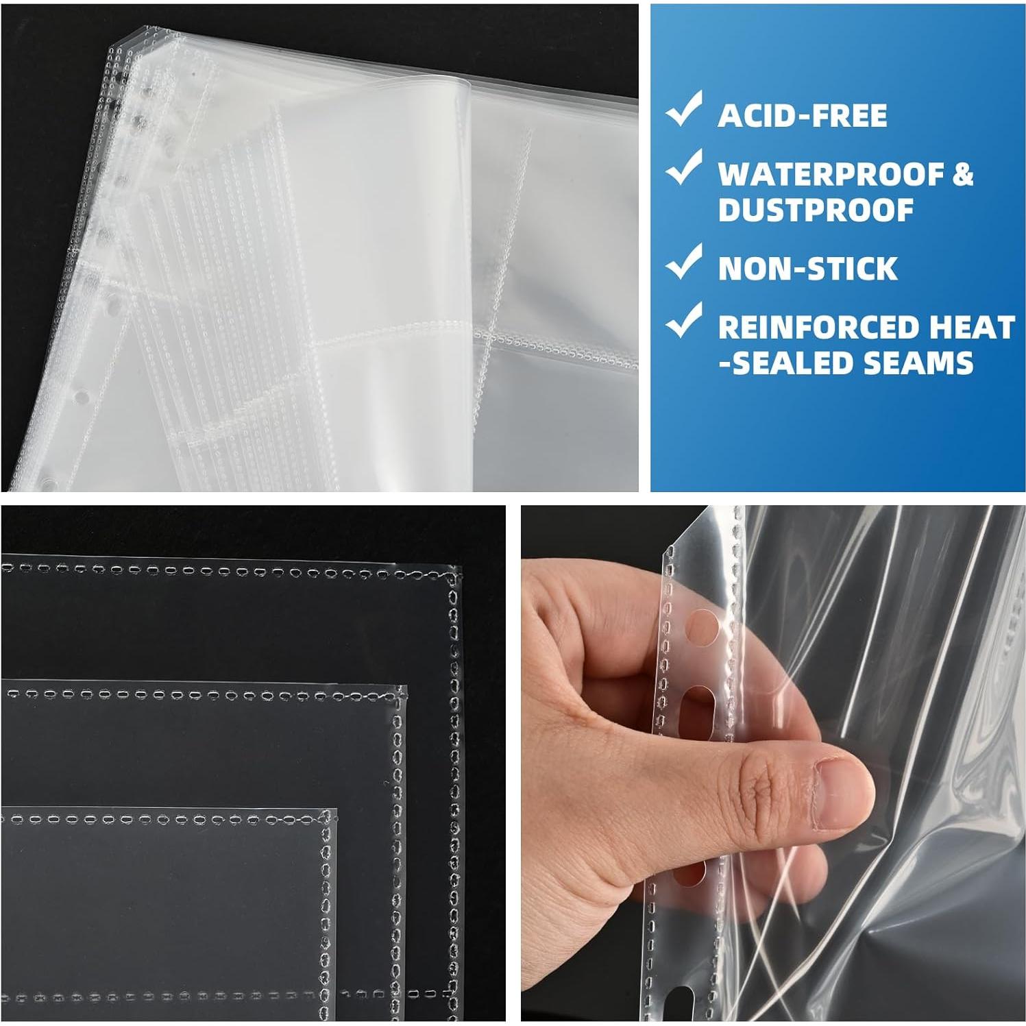 Fundas de Tarjetas 9 Bolsillos Affisure 100 Pack Transparente