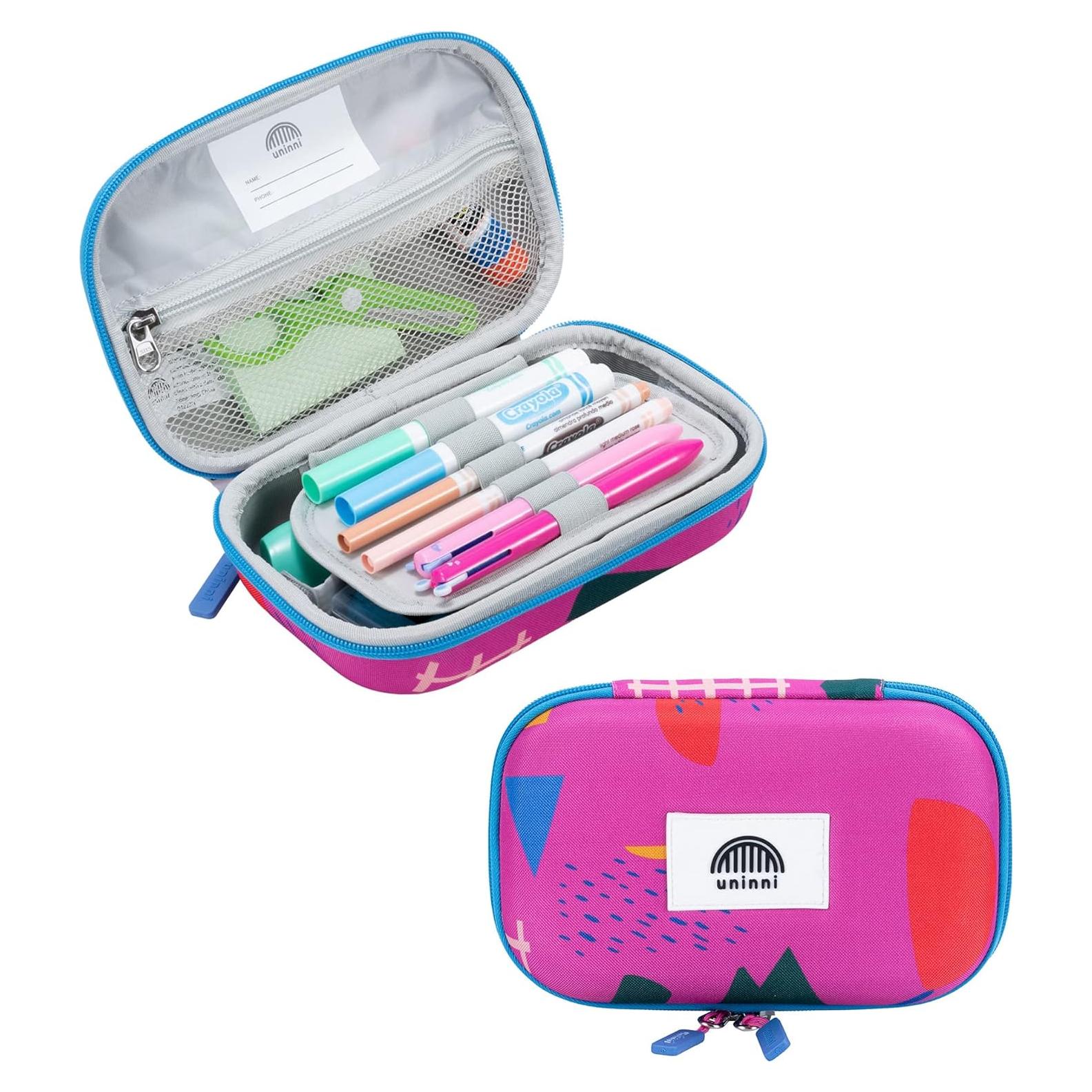 Estuche Grande para Niños Uninni Abstracto con Divisores 22x14x7.3cm