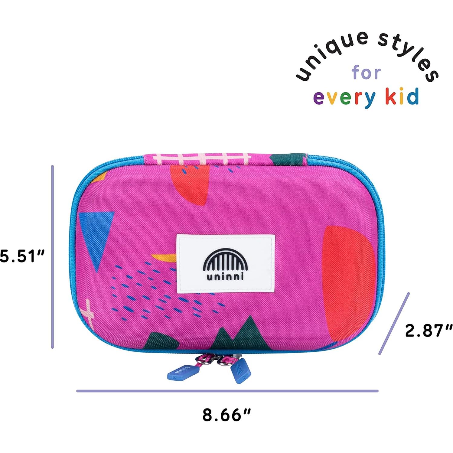 Estuche Grande para Niños Uninni Abstracto con Divisores 22x14x7.3cm