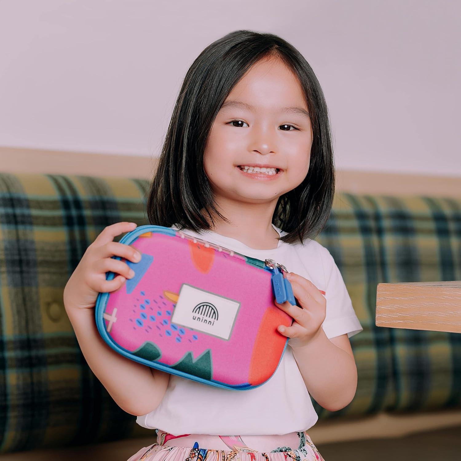Estuche Grande para Niños Uninni Abstracto con Divisores 22x14x7.3cm