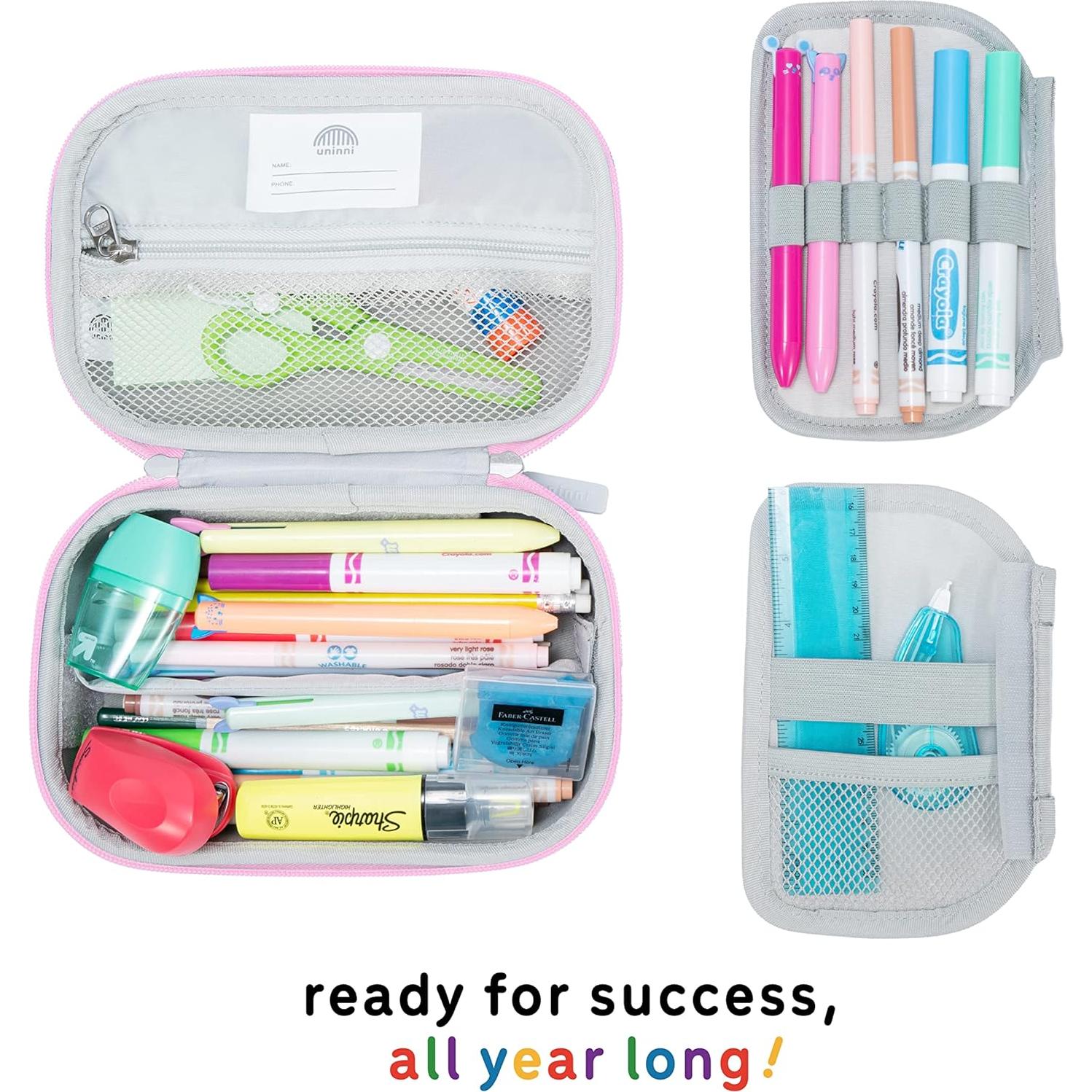 Estuche Grande para Niños Uninni Abstracto con Divisores 22x14x7.3cm