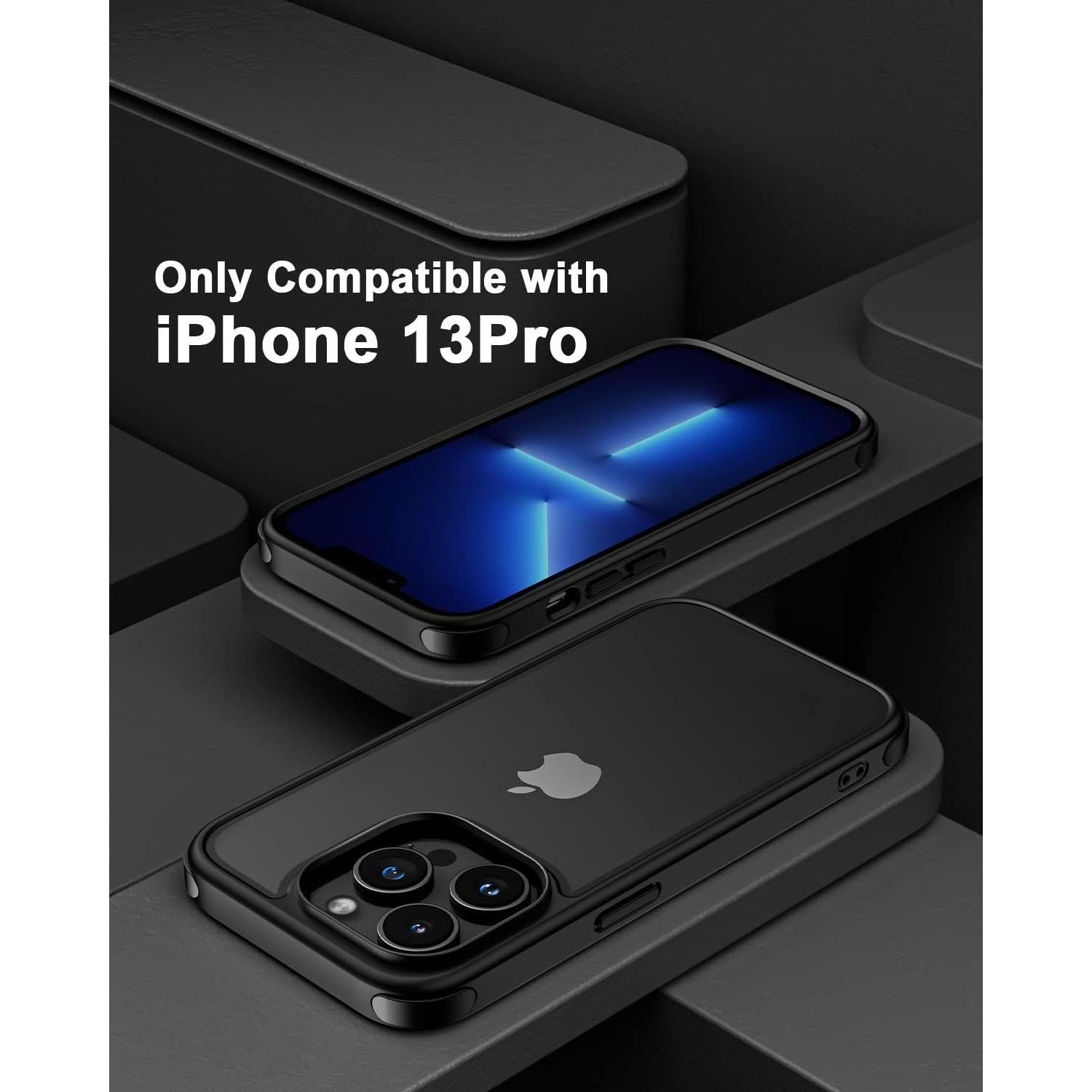 Funda Protectora iPhone 13 Pro MobNano Cristalina Negra