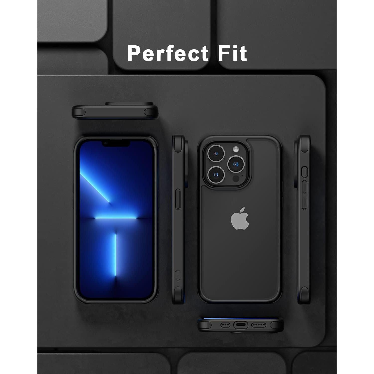 Funda Protectora iPhone 13 Pro MobNano Cristalina Negra