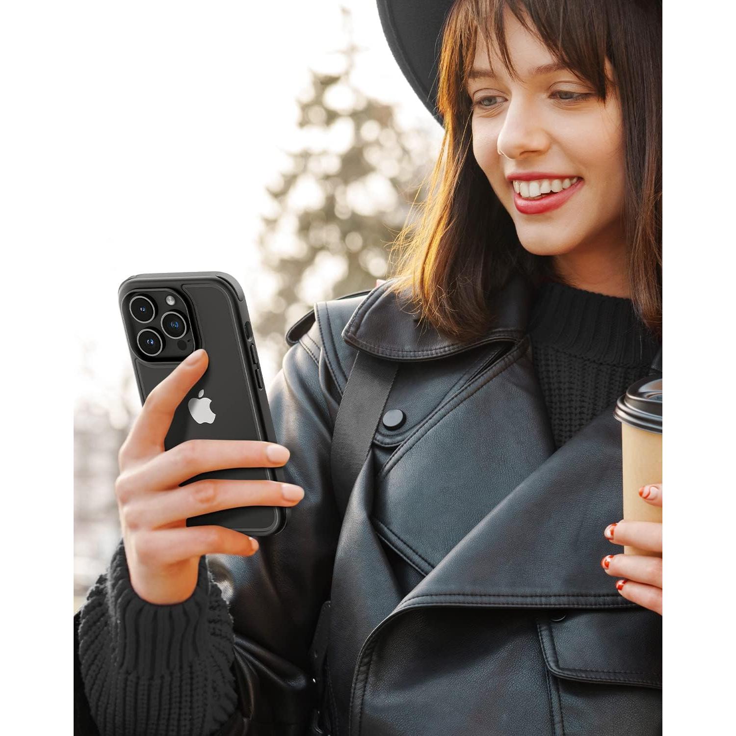 Funda Protectora iPhone 13 Pro MobNano Cristalina Negra