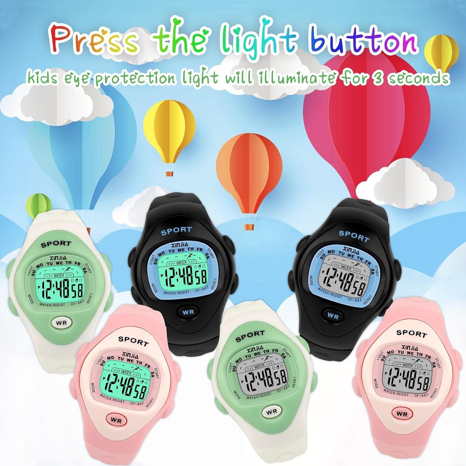 Reloj Digital Infantil Viecaeio Impermeable para Deportes 3-8 Años