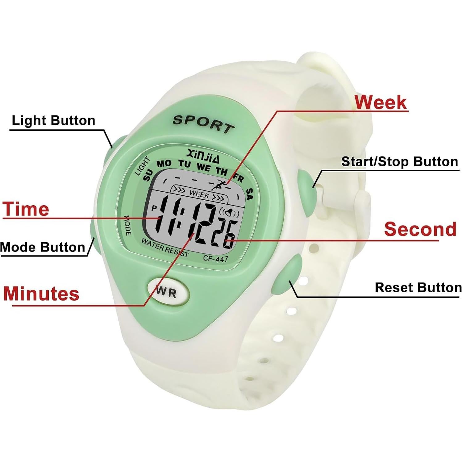 Reloj Digital Infantil Viecaeio Impermeable para Deportes 3-8 Años