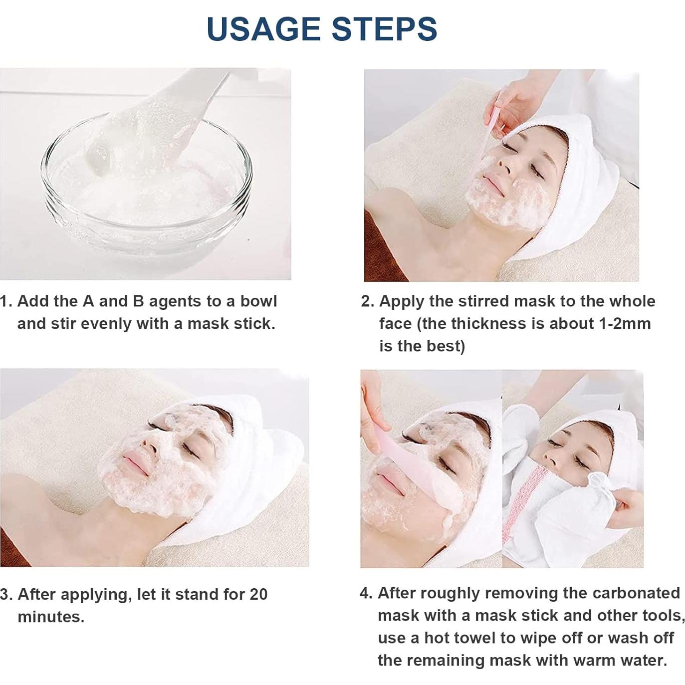 Mascarilla Facial CO2 Elitzia 20 Bolsas Hidratante Azul