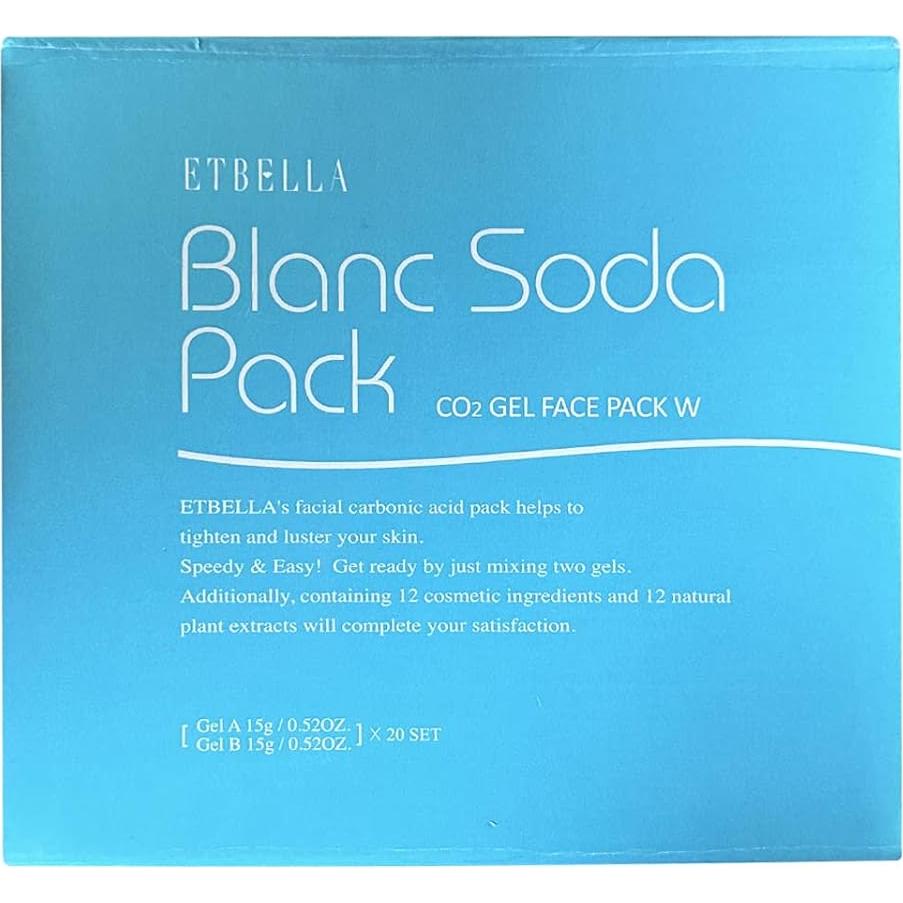 Mascarilla Facial CO2 Elitzia 20 Bolsas Hidratante Azul