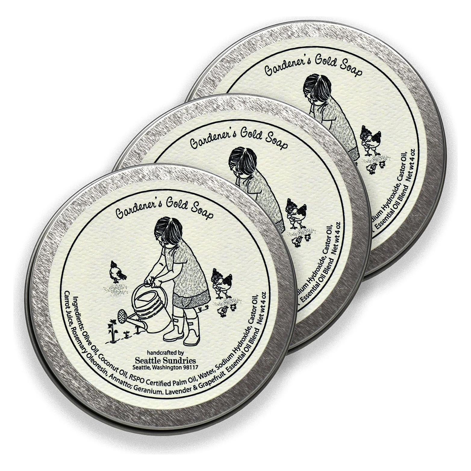 Jabón Natural de Geranio y Pomelo Seattle Sundries - 3x113g