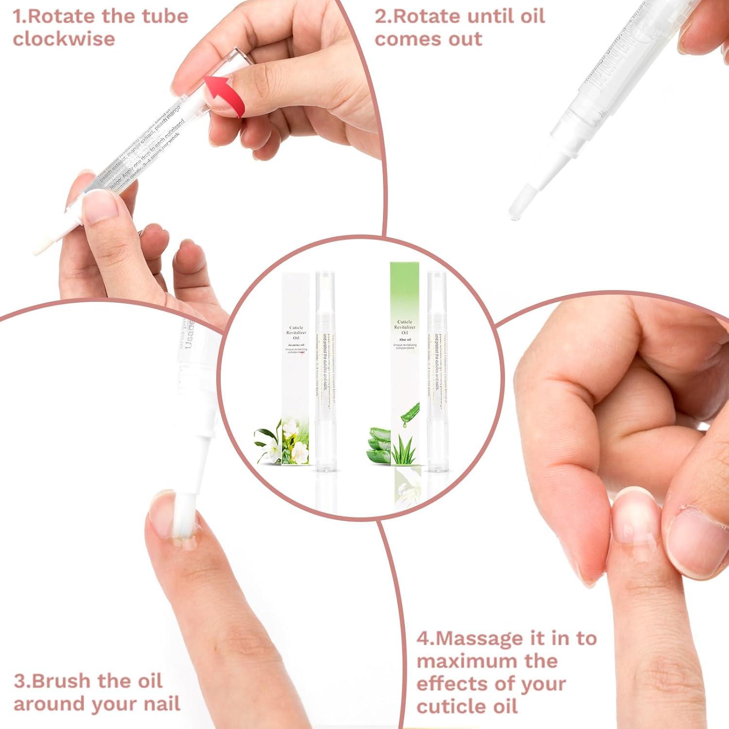 Bolígrafos de Aceite para Cutículas Meschett 2 Pcs Aloe Jazmín