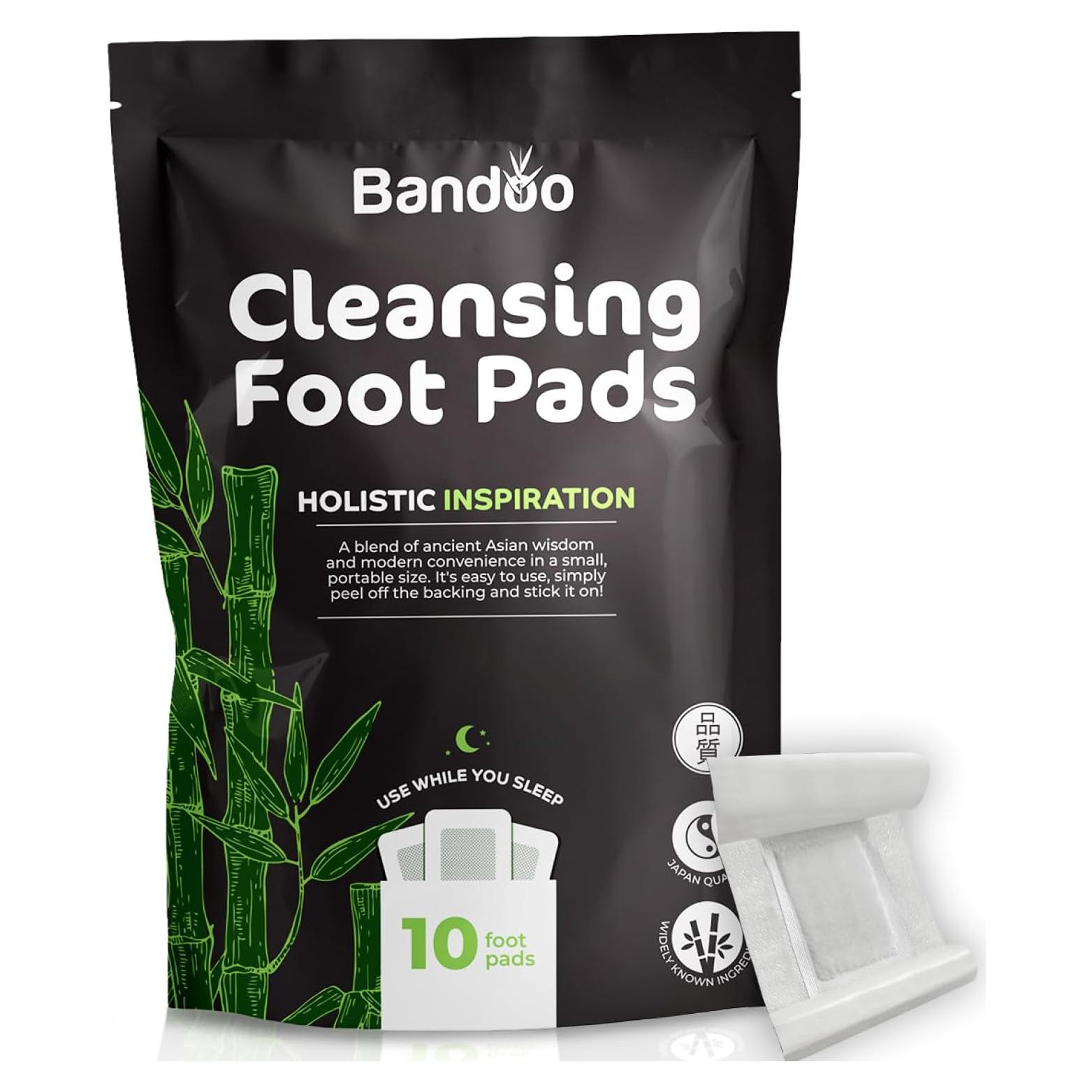 Parches Limpiadores para Pies Bandoo | 10 Unidades | Naturales