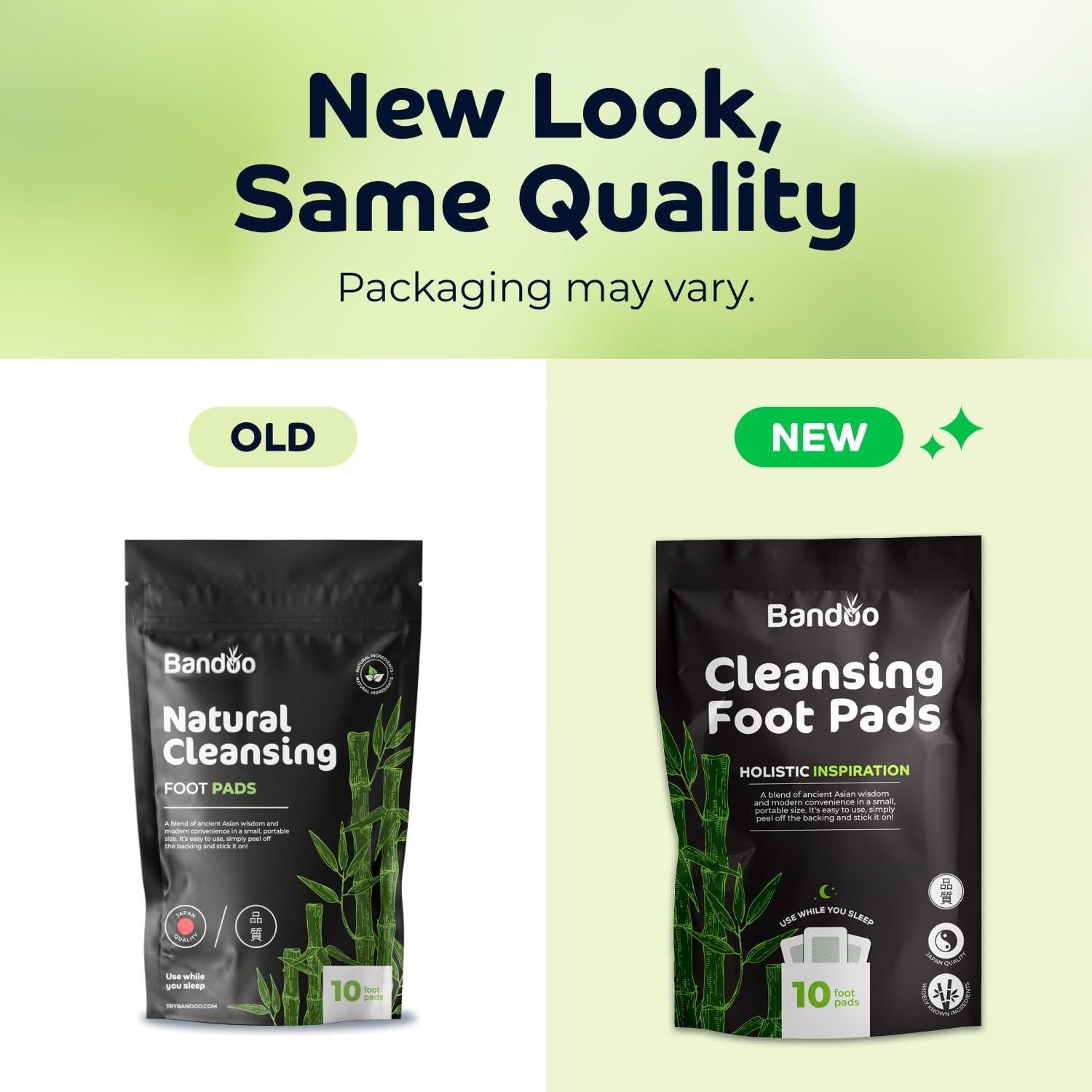 Parches Limpiadores para Pies Bandoo | 10 Unidades | Naturales