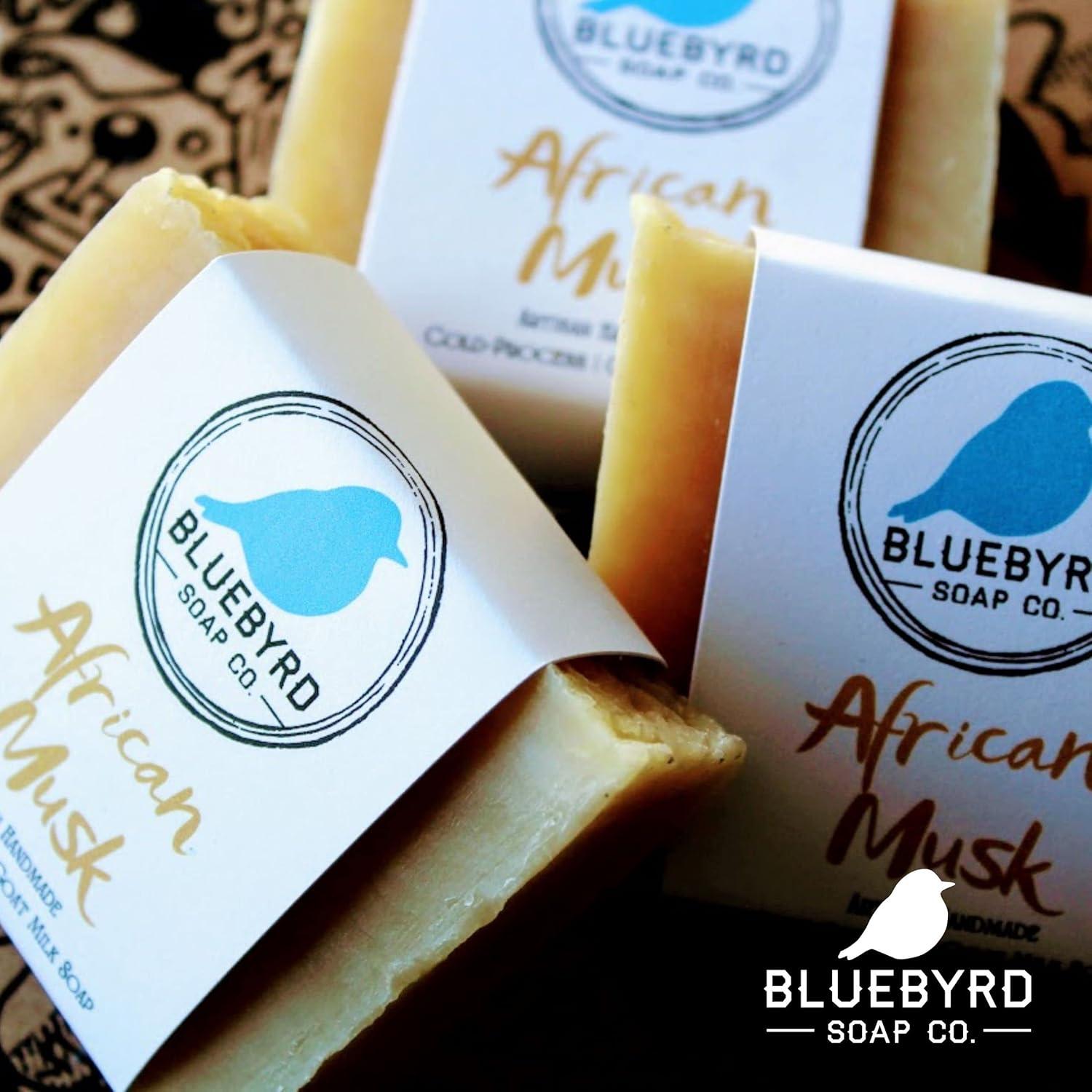 Jabón Corporal de Leche de Cabra Bluebyrd Musgo Africano 130g