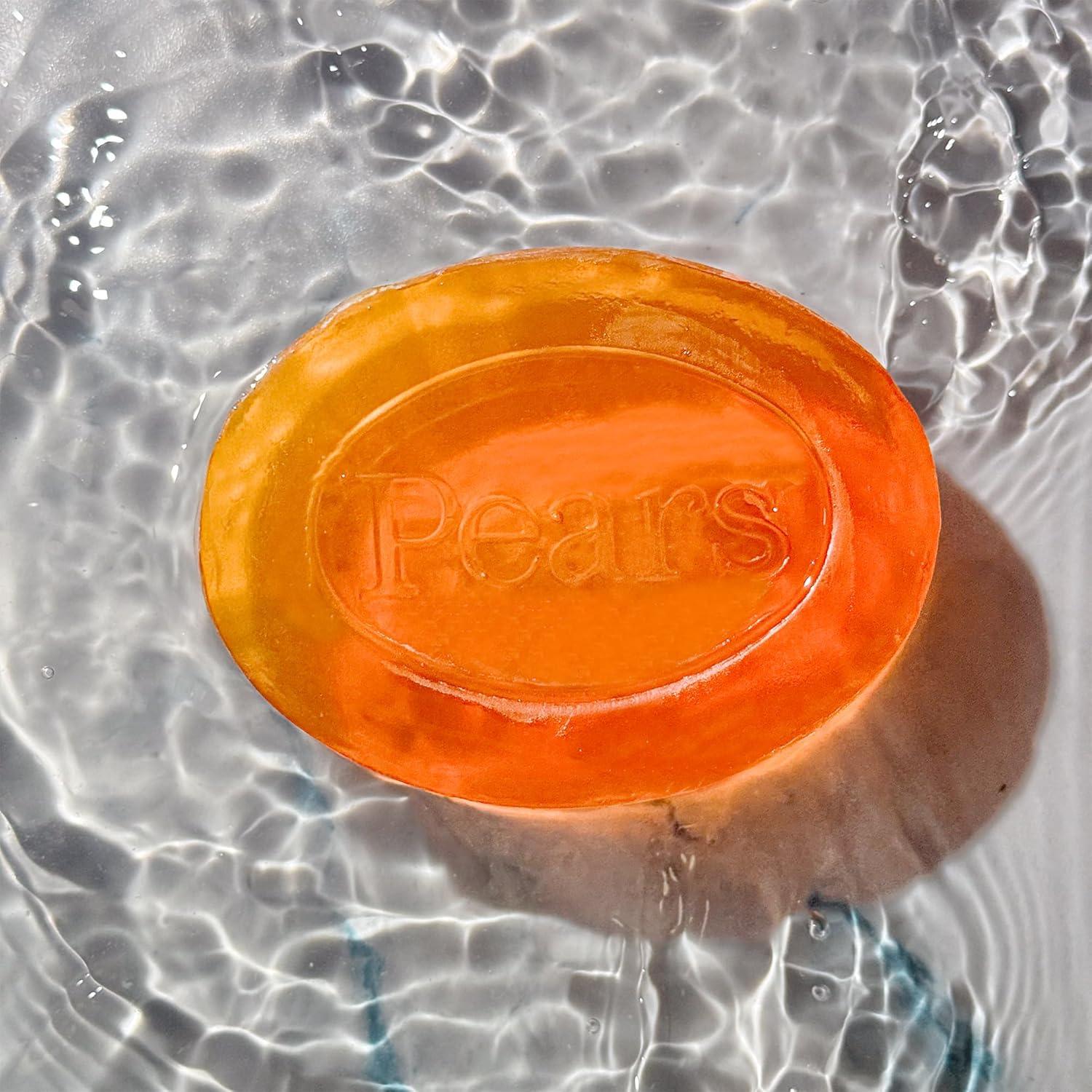 Jabón de Glicerina Pears Ámbar 6-Pack 124.74g - Hidratante Suave