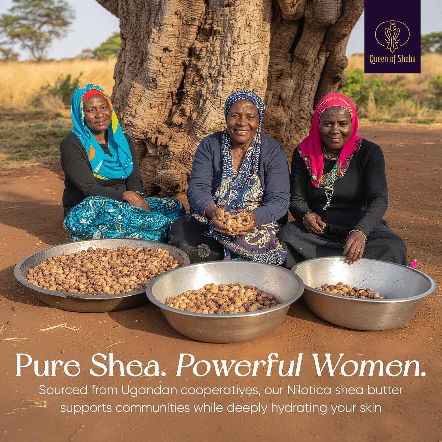 Manteca de Karité Orgánica Cruda Queen of Sheba 60g Almizcle