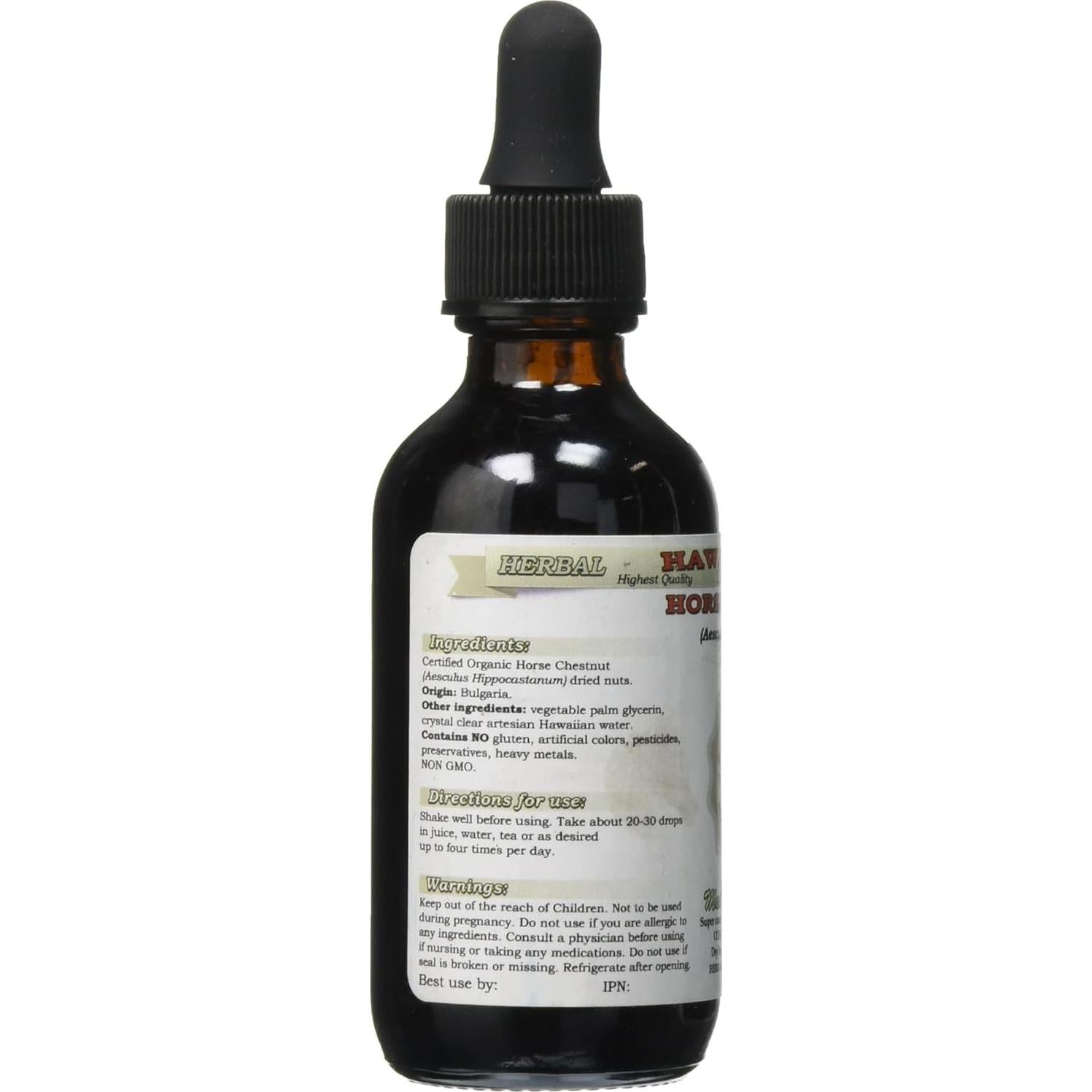 Extracto Líquido de Castaño de Indias Orgánico 60 ml - HawaiiPharm
