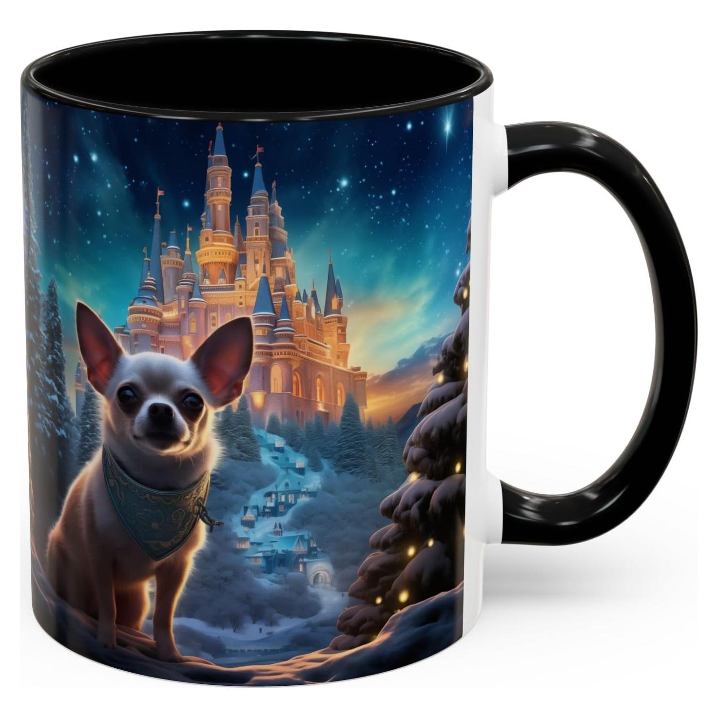 Taza de Café Personalizada 11oz LA Paws and Claws Chihuahua