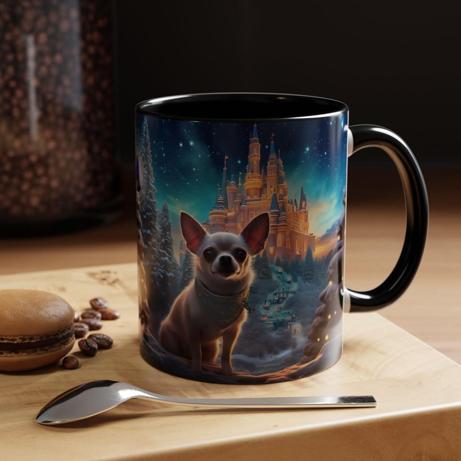 Taza de Café Personalizada 11oz LA Paws and Claws Chihuahua