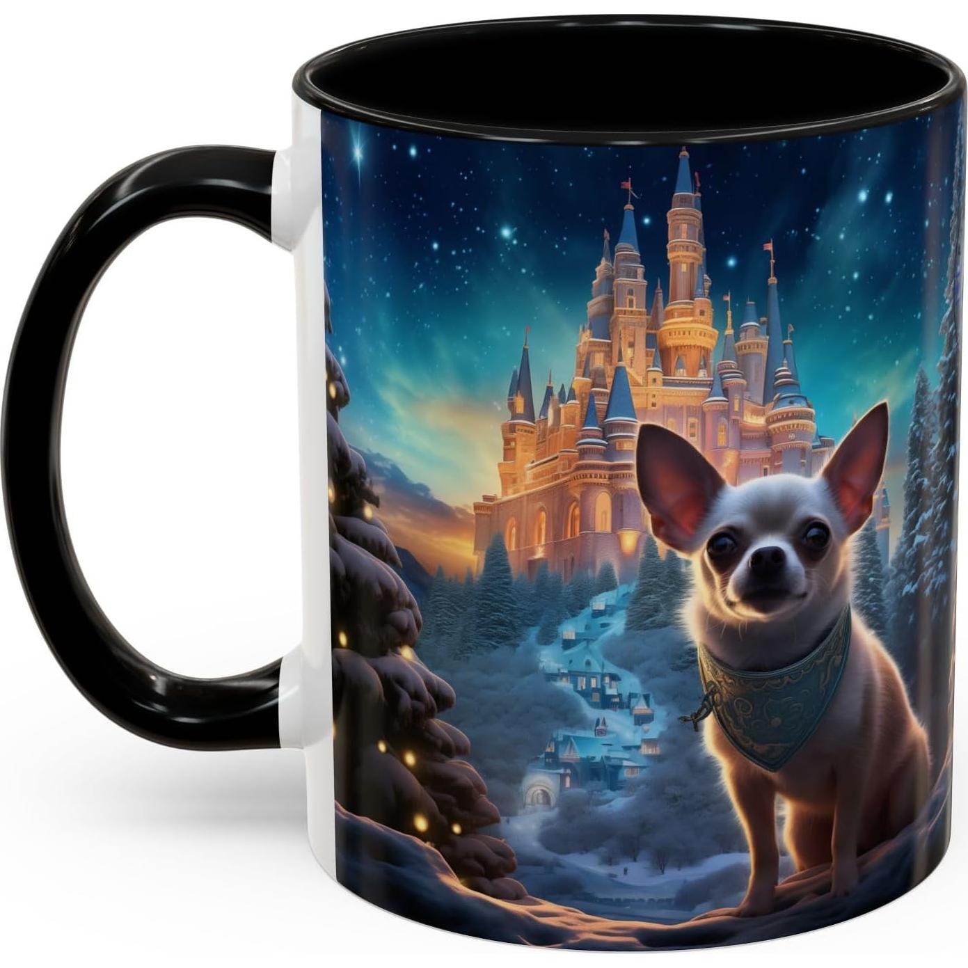 Taza de Café Personalizada 11oz LA Paws and Claws Chihuahua