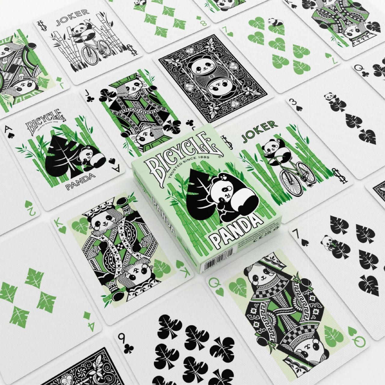 Cartas de Juego Panda Bicycle - Baraja de Animales Lindos