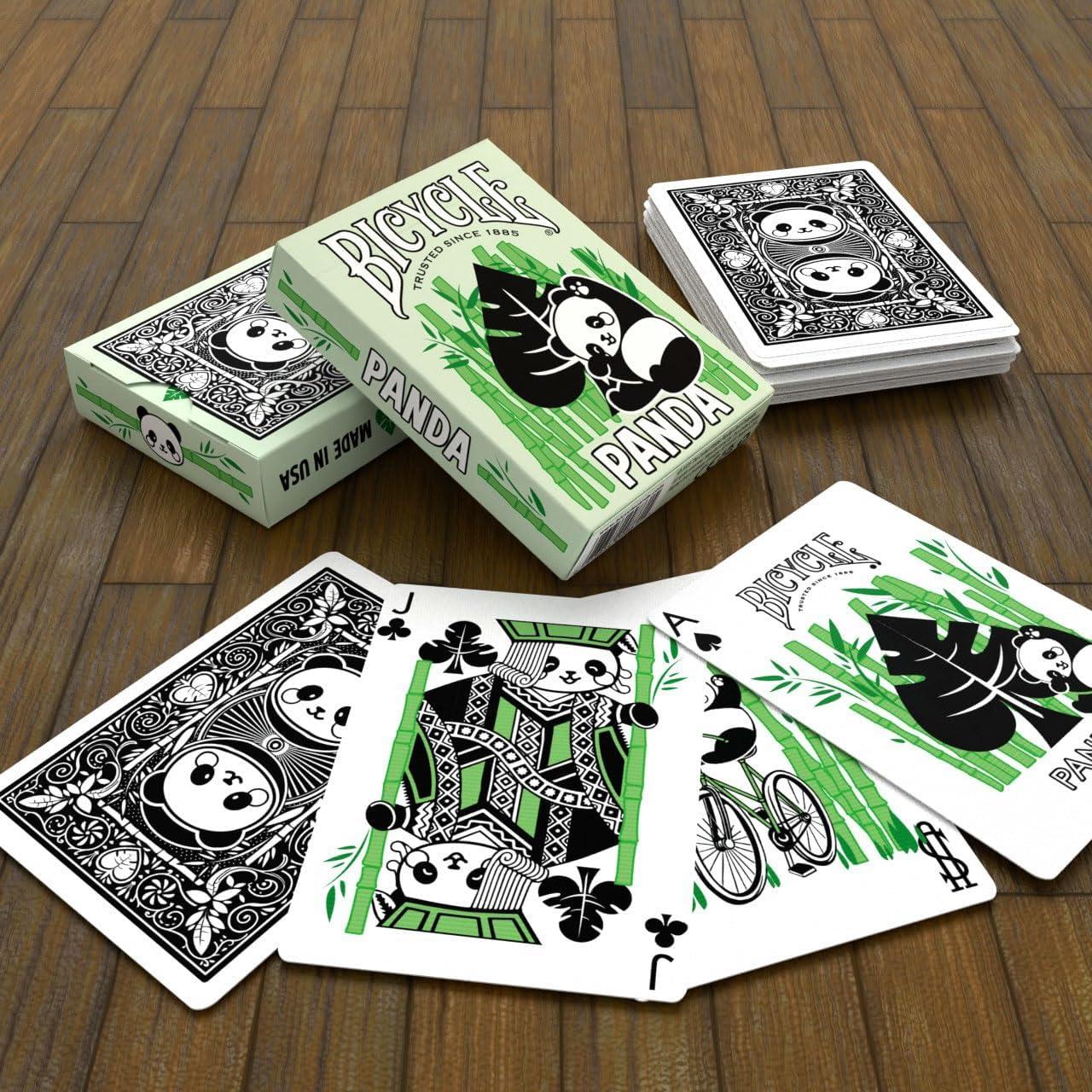Cartas de Juego Panda Bicycle - Baraja de Animales Lindos