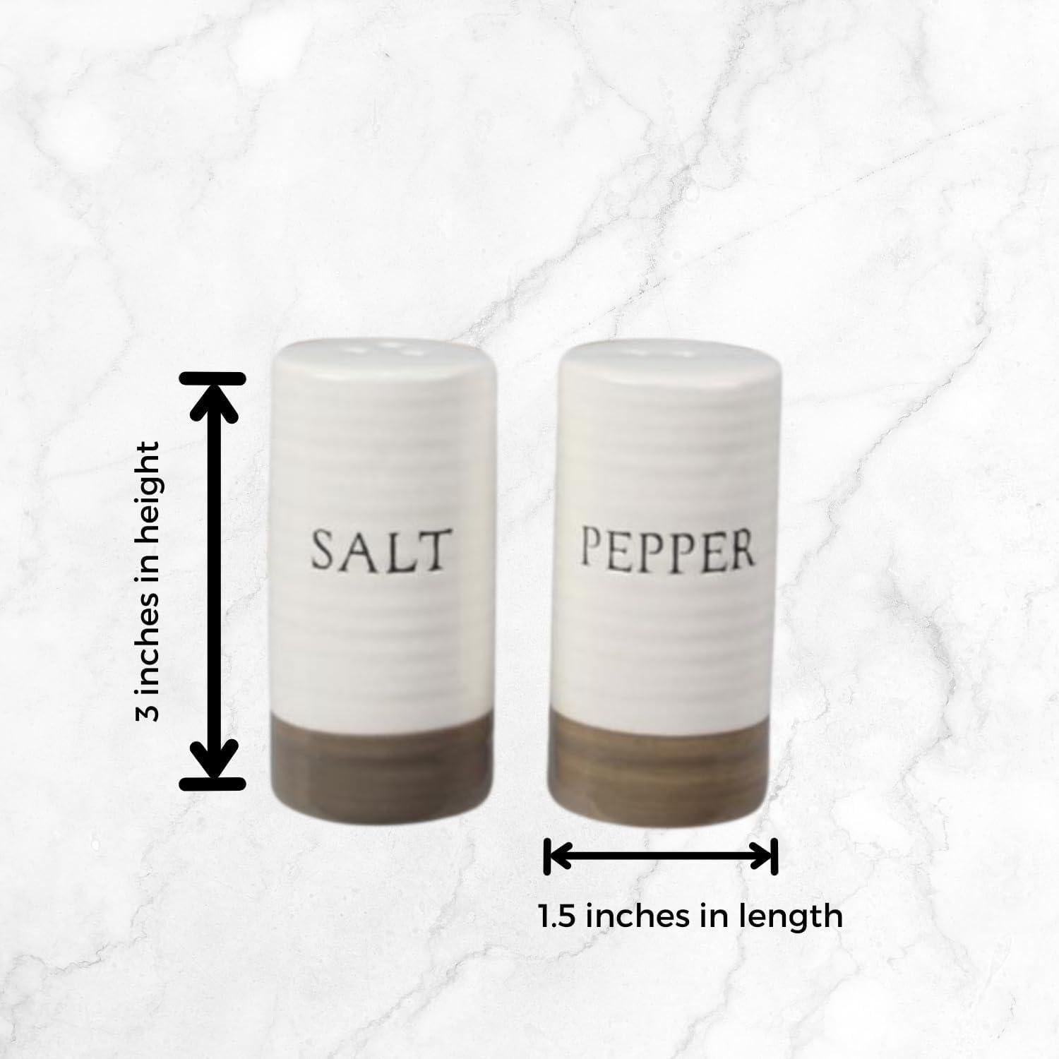 Juego de Salero y Pimentero Cerámica Young's Inc. Campestre